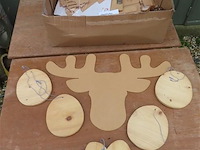 Lot houten vormen - afbeelding 1 van  3