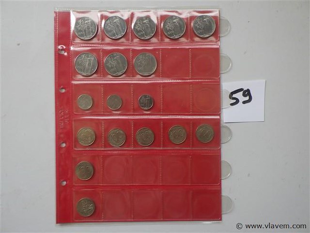 Lot italiaanse munten - afbeelding 1 van  3
