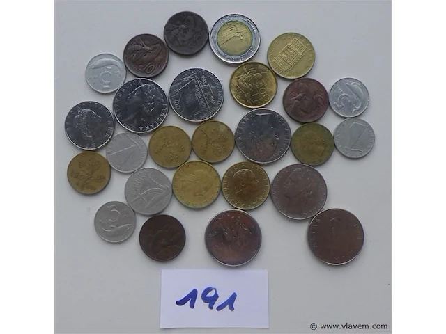 Lot italiaanse munten - afbeelding 1 van  5
