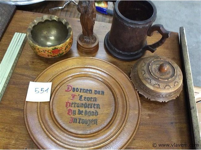Lot items hout - afbeelding 1 van  3