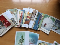 Lot kerst/nieuwjaarskaarten (50%ongebruikt) - afbeelding 3 van  3