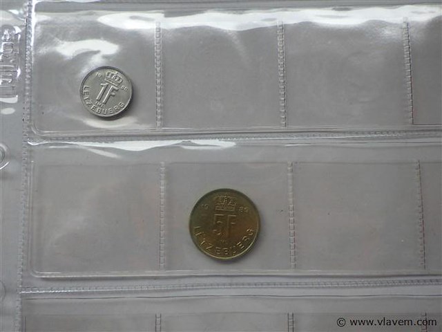 Lot luxemburgse munten - afbeelding 5 van  5