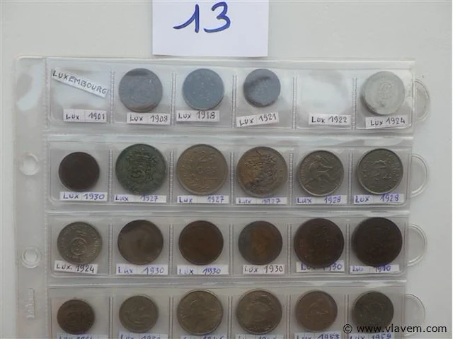 Lot luxemburgse munten - afbeelding 3 van  4