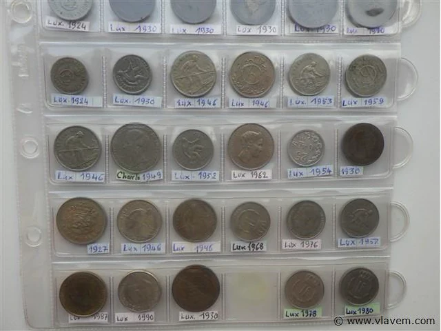 Lot luxemburgse munten - afbeelding 4 van  4