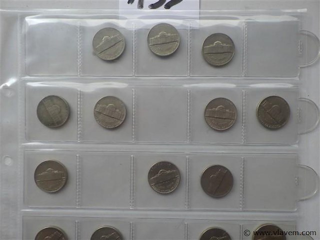 Lot munten amerika five cents - afbeelding 2 van  3