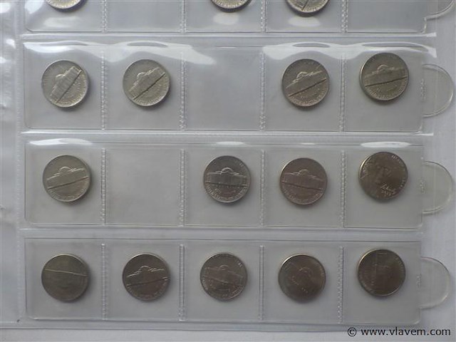 Lot munten amerika five cents - afbeelding 3 van  3