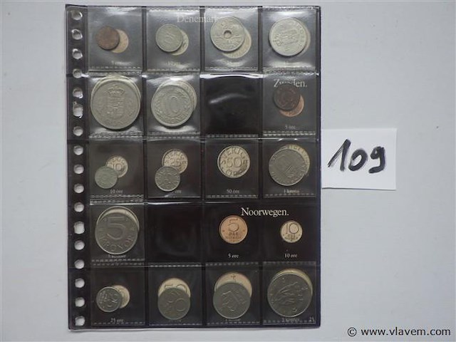 Lot munten denemarken en noorwegen - afbeelding 1 van  3