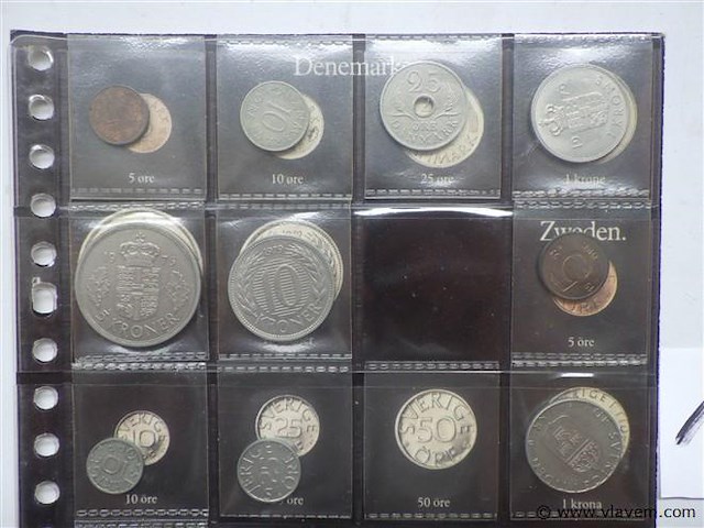 Lot munten denemarken en noorwegen - afbeelding 2 van  3