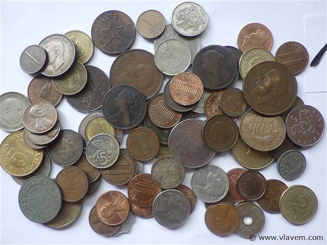 Lot munten divers oa nederland en engeland (victoria) - afbeelding 2 van  3