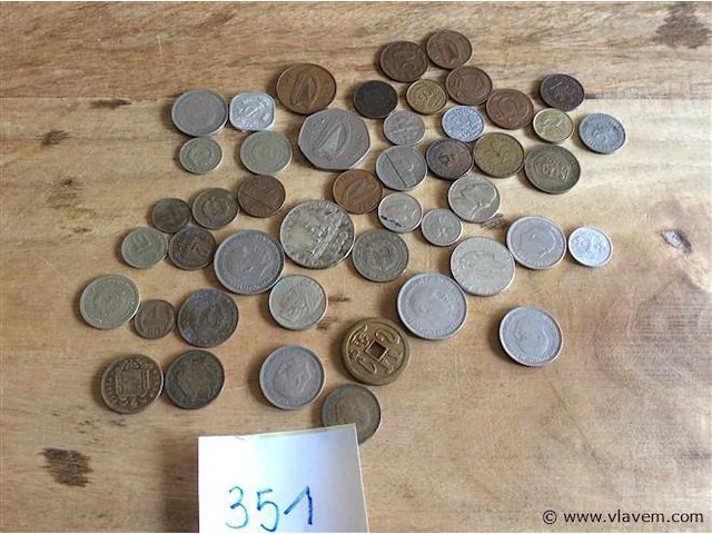 Lot munten divers - afbeelding 1 van  4