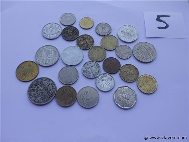 Lot munten divers - afbeelding 2 van  2