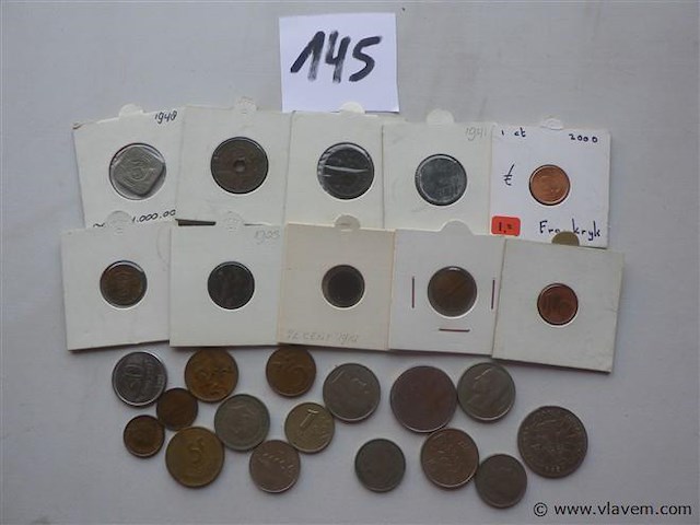 Lot munten divers - afbeelding 1 van  4