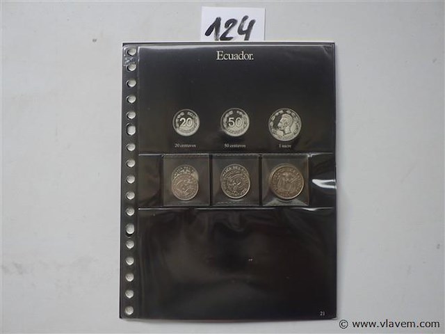Lot munten ecuador - afbeelding 1 van  3