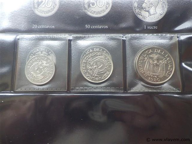 Lot munten ecuador - afbeelding 2 van  3