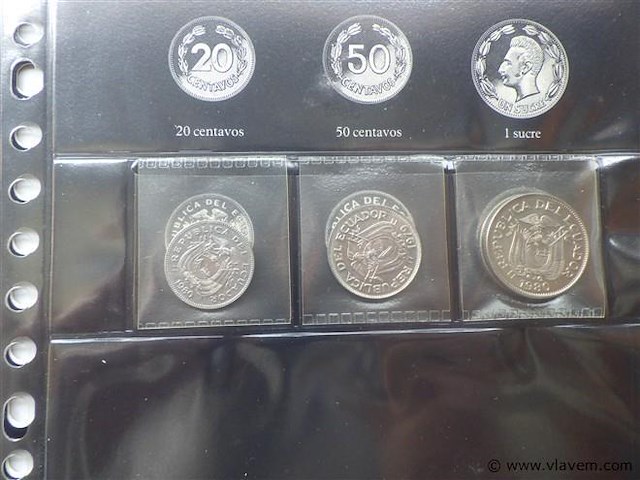 Lot munten ecuador - afbeelding 3 van  3
