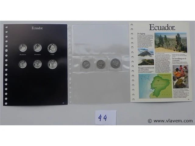 Lot munten ecuador - afbeelding 1 van  2