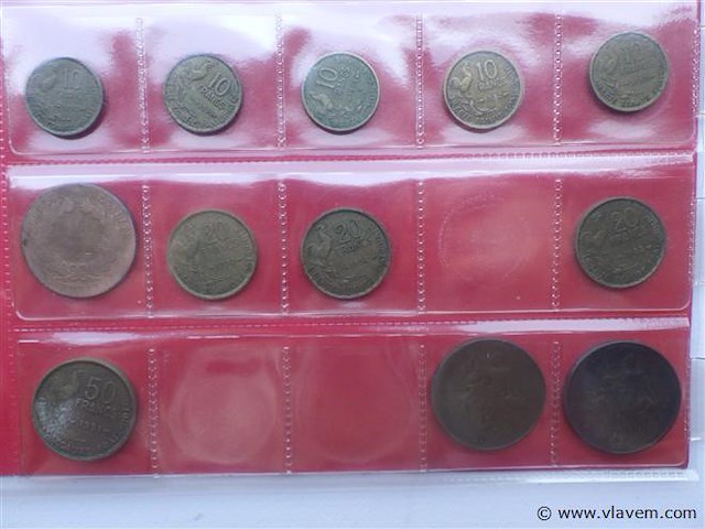 Lot munten frankrijk - afbeelding 4 van  6