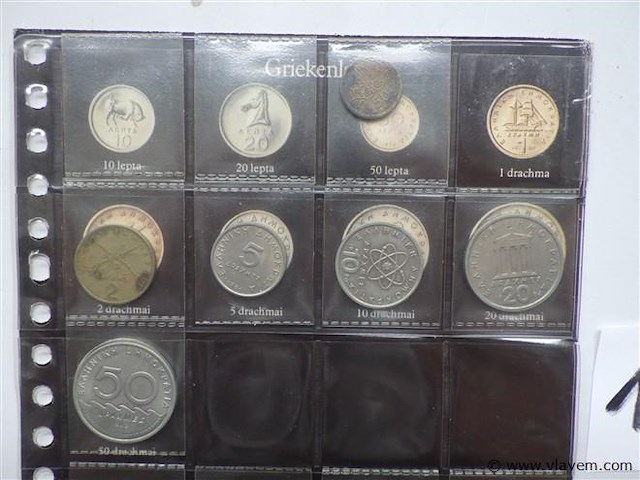 Lot munten griekenland en cyprus - afbeelding 2 van  3