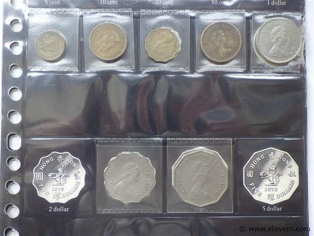 Lot munten hong kong - afbeelding 2 van  2