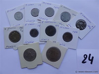 Lot munten in kartonhouders - afbeelding 1 van  7