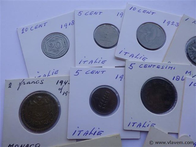 Lot munten in kartonhouders - afbeelding 3 van  7