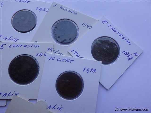 Lot munten in kartonhouders - afbeelding 4 van  7