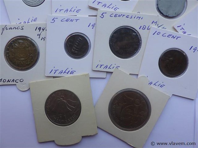 Lot munten in kartonhouders - afbeelding 7 van  7