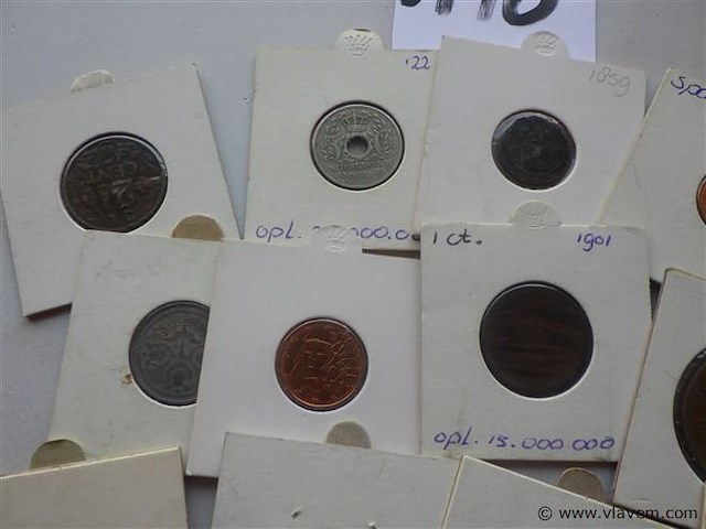 Lot munten in kartonhouders - afbeelding 3 van  4
