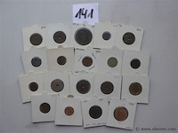 Lot munten in kartonhouders - afbeelding 1 van  3