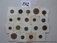 Lot munten in kartonhouders - afbeelding 1 van  3