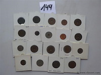 Lot munten in kartonhouders - afbeelding 1 van  5