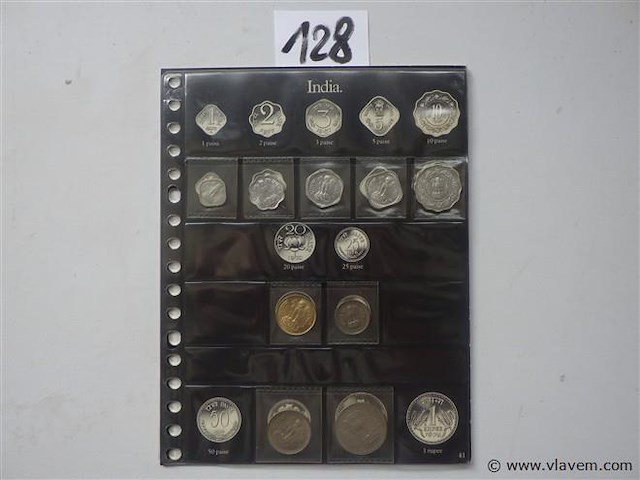 Lot munten india - afbeelding 1 van  3