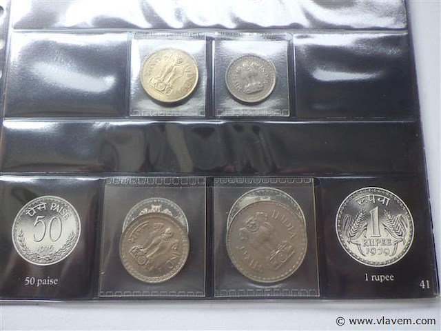 Lot munten india - afbeelding 3 van  3