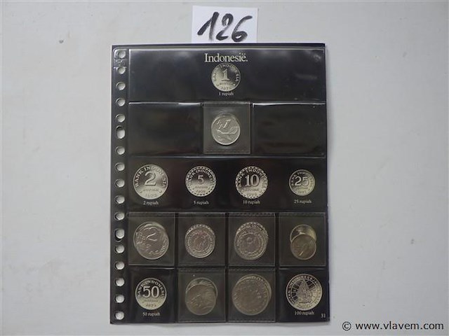 Lot munten indonesië - afbeelding 1 van  2