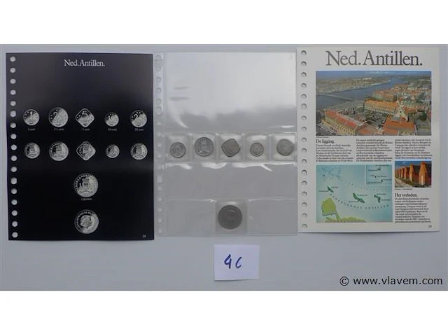 Lot munten nederlandse-antillen - afbeelding 1 van  3