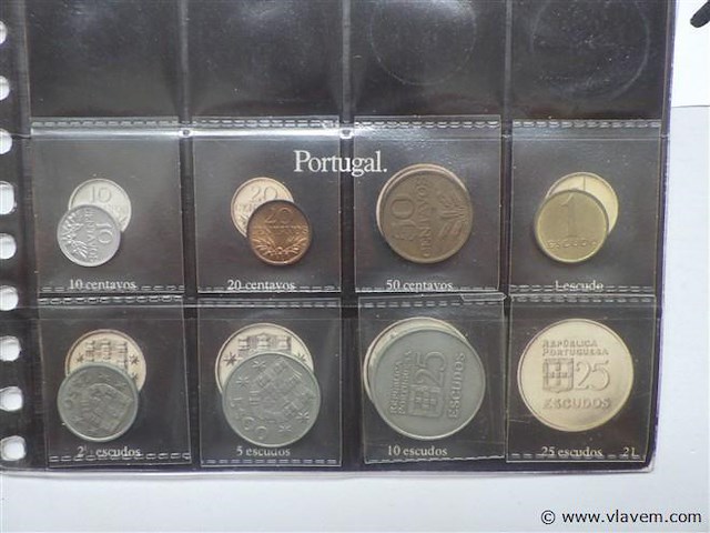 Lot munten spanje en portugal - afbeelding 3 van  3