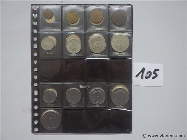 Lot munten turkije en joegoslavië - afbeelding 1 van  3