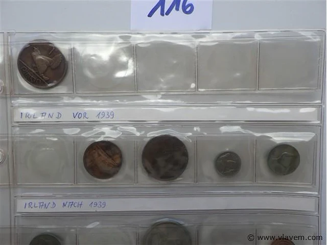 Lot munten uit ierland - afbeelding 2 van  3