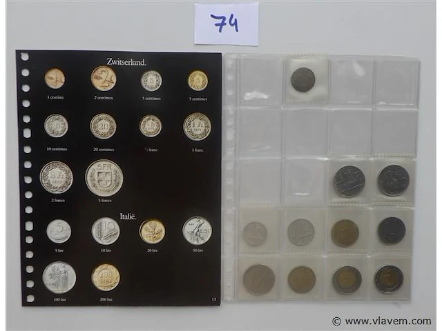 Lot munten uit italië - afbeelding 1 van  4