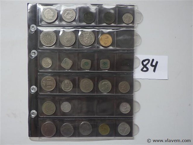 Lot munten uit nederland, italië en luxemburg - afbeelding 1 van  3