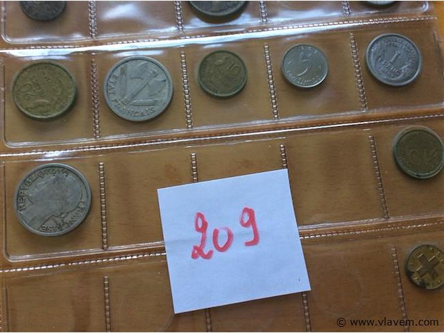 Lot munten vnl frankrijk - afbeelding 3 van  3