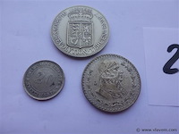 Lot munten waaronder mexicaanse peso 1964 (zilver) - afbeelding 2 van  5
