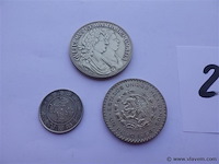 Lot munten waaronder mexicaanse peso 1964 (zilver) - afbeelding 5 van  5