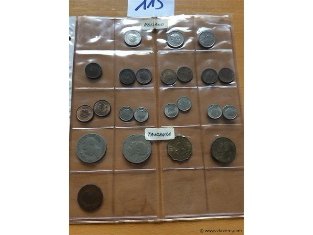 Lot munten waaronder nederland en tanzania - afbeelding 1 van  4