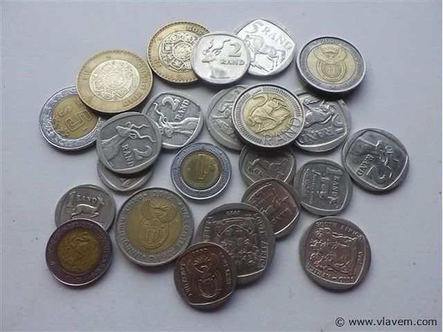 Lot munten zuid-afrika en mexico - afbeelding 2 van  4