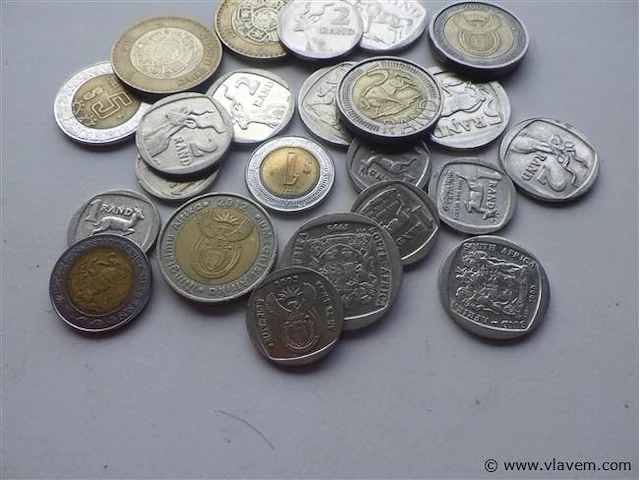 Lot munten zuid-afrika en mexico - afbeelding 3 van  4