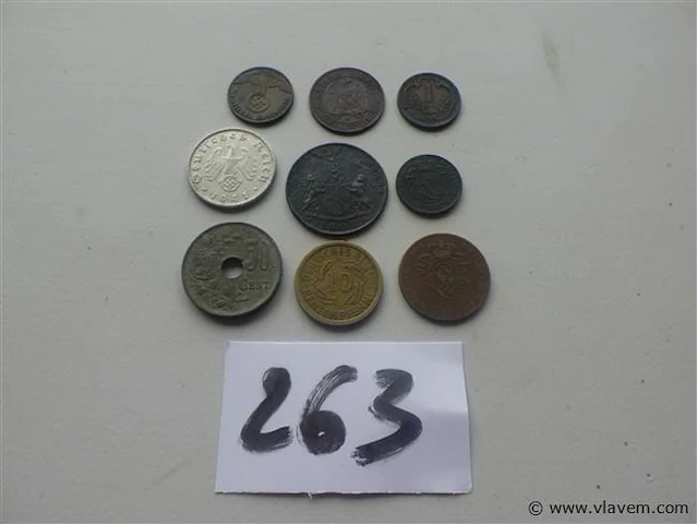 Lot munten - afbeelding 1 van  5