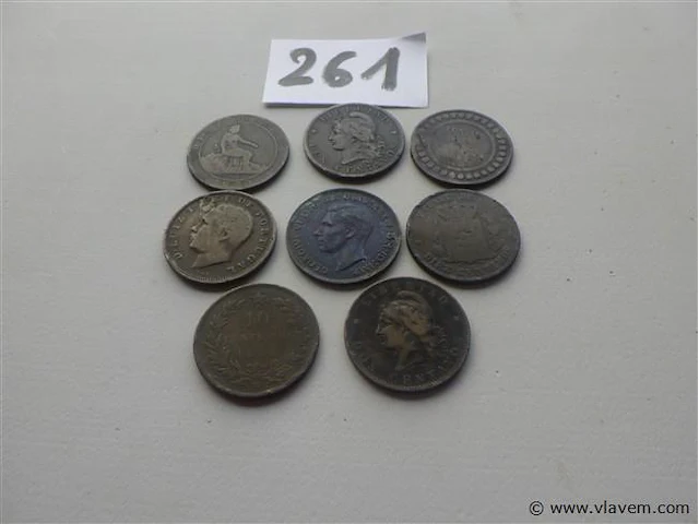 Lot oude 19de eeuwse munten - afbeelding 3 van  3