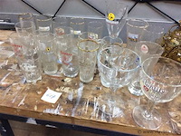 Lot oude bierglazen - afbeelding 1 van  4