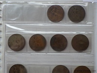 Lot oude britse munten penny's - afbeelding 2 van  5